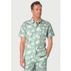 Connors Seagrass Cotton Linen Floral Shirt and Shorts Set