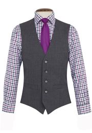 Tailored Fit Capital Mid Grey Washable Waistcoat