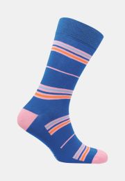 Cotton Blend Fine Stripe Sock