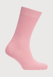 Rose Plain Rib Socks