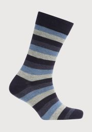 Blue Bold Stripe Socks