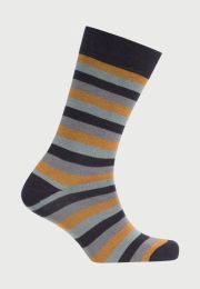 Mustard Bold Stripe Socks