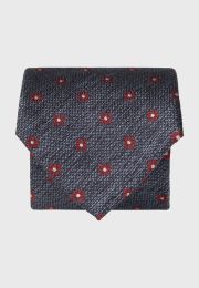 Blue Textured Geo Tie