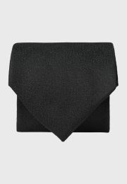 Black Lurex Jacquard Evening Tie