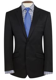 Tailored Fit Zeus Black Machine Washable Suit