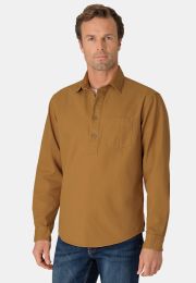 Atelier Sand Artist's Popover Cotton Overshirt