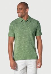 Alcaraz Cotton Rich Apple Knitted Melange Polo Shirt