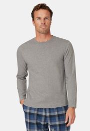 Arnold Pure Cotton Silver Grey Long Sleeve T-Shirt