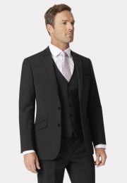 Tailored Fit Avalino Charcoal Suit - Waistcoat Optional