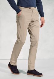 Tailored Fit Ben Stone Non-Iron Cotton Stretch Chinos