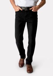 Regular Fit Douglas Black Denim Jeans