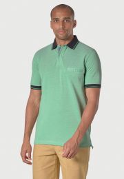 Bowrey Pure Cotton Apple Melange Pique Polo Shirt