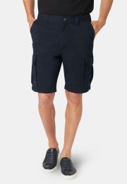 Carleton Stretch Cotton Navy Cargo Shorts