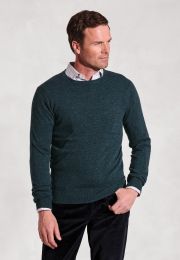 Petrol Cashmere Crew Neck Jumper