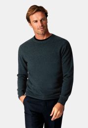 Petrol Cashmere Crew Neck Jumper