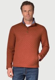 Dawson Paprika  Quilted Sweatshirt