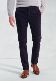 Tailored Fit Finningley Grape Corduroy Trouser