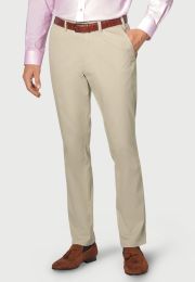 Regular Fit Illingworth Stone Cotton Stretch Trouser