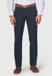 Tailored Fit Miami Navy Cotton Stretch Chinos