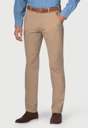 Regular Fit Denver Sand Cotton Stretch Chinos