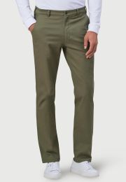 Tailored Fit Miami Olive Cotton Stretch Chinos