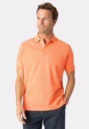 Milford Apricot Pure Cotton Pique Polo Shirt