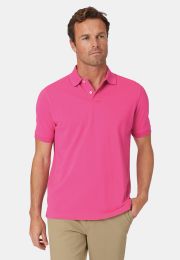 Milford Cerise Pure Cotton Pique Polo Shirt