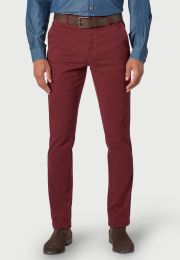 Tailored Fit Seychelles Berry Cotton Blend Twill Trouser