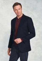 Tailored Fit Zane Navy Cashmere Blend Jacket