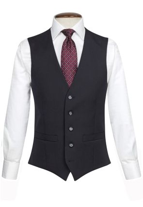 Tailored Fit Capital Navy Washable Waistcoat