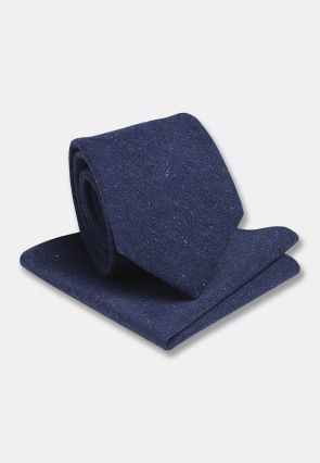 Blue Hanky and Tie Set