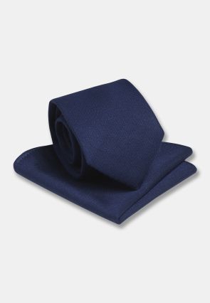 Navy Hanky and Tie Set