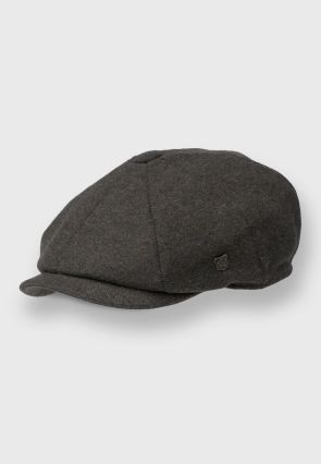 Green Melton Baker Boy Cap