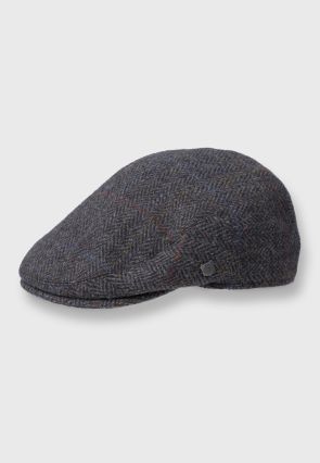 Chestnut Harris TweedÂ® Flat Cap