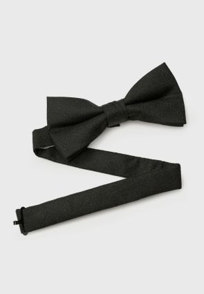 Black Lurex Jacquard Bow Tie