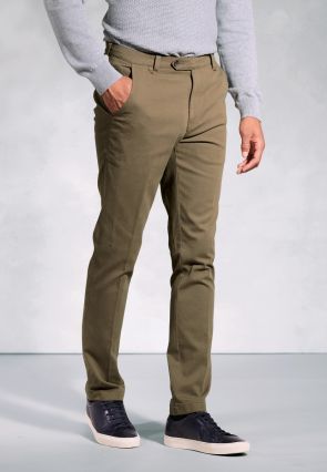 Regular Fit Aristotle Sand Textured Cotton Stretch Chinos