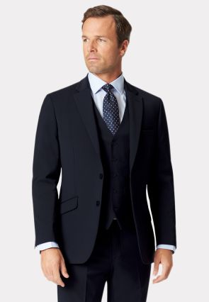 Tailored Fit Avalino Navy Suit - Waistcoat Optional