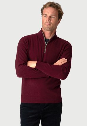 Shiraz Cashmere Zip Neck Jumper