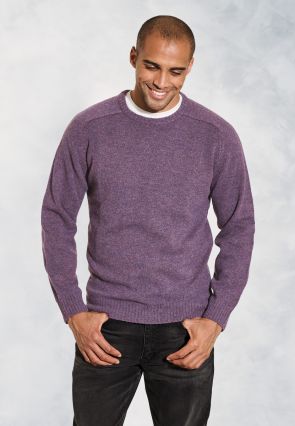 Charlbury Heather Lambswool Crew Neck Jumper