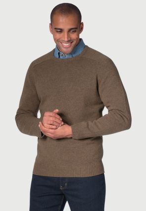 Charlbury Clay Lambswool Crew Neck Jumper