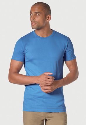 Hawkes Sea Blue Pure Cotton Jersey T-Shirt