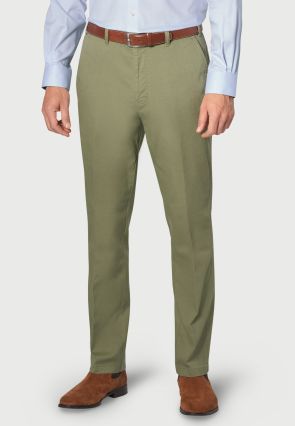 Regular Fit Illingworth Mint Cotton Stretch Trouser