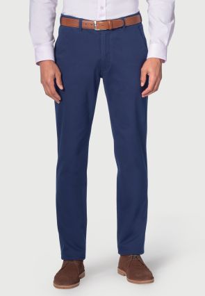 Tailored Fit Miami Royal Blue Cotton Stretch Chinos