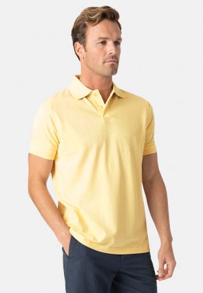 Milford Lemon Pure Cotton Pique Polo Shirt