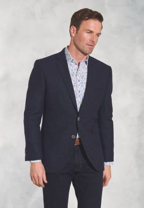 Tailored Fit Tyburn Navy Wool  Blend Jacket