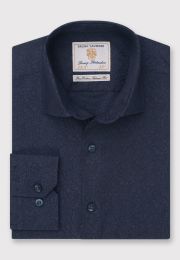 Tailored Fit Midnight Paisley Jacquard Cotton Shirt
