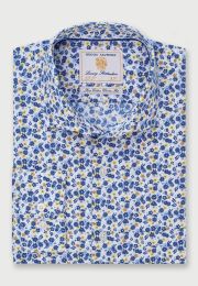 Regular Fit Multicoloured Floral Print Cotton Shirt