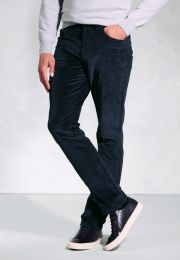 Tailored Fit Cunningham Navy Supima&reg; Corduroy Jeans