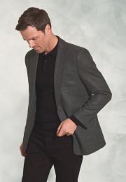 Tailored Fit Zane Charcoal Cashmere Blend Jacket