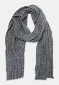 Grey Knitted Scarf